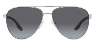 Prada Linea Rossa PRADA LINEA ROSSA SPS 52YS men Silver Pilot Sunglasses