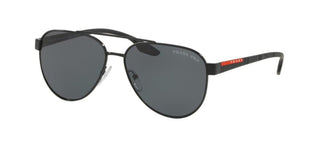Prada Linea Rossa PRADA LINEA ROSSA STUBB SPS 54T men Black Pilot Sunglasses