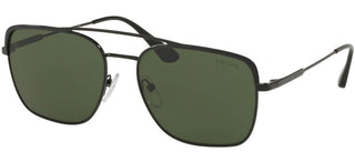 Prada PRADA METAL PLAQUE EVOLUTION PR 53VS men Black Pilot Sunglasses