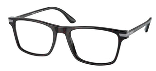 Prada PRADA PR 01WV men Black Geometric Eyeglasses