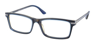 Prada PRADA PR 03YV men Havana Geometric Eyeglasses