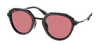 Prada PRADA PR 05YS men Black Round Sunglasses