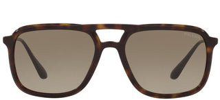 Prada PRADA PR 06VS men Havana Geometric Sunglasses