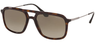 Prada PRADA PR 06VS men Havana Geometric Sunglasses