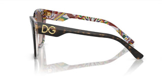 Dolce & Gabbana PRINT FAMILY DG 4384 women Havana Geometric Sunglasses