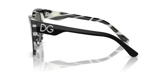 Dolce & Gabbana PRINT FAMILY DG 4384 women Black Geometric Sunglasses