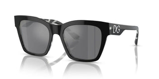 Dolce & Gabbana PRINT FAMILY DG 4384 women Black Geometric Sunglasses