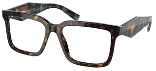 Prada PR 10YV women Havana Geometric Eyeglasses