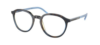 Prada PR 12YV men Havana Round Eyeglasses