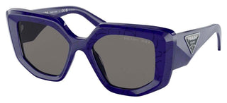 Prada PR 14ZS women Blue Geometric Sunglasses