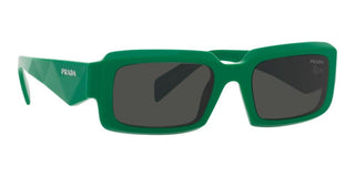 Prada PR 27ZS men Green Geometric Sunglasses
