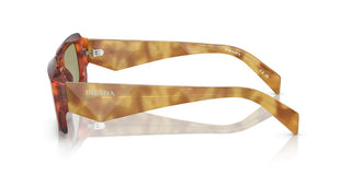 Prada Pr 27zs Men Brown Geometric Sunglasses