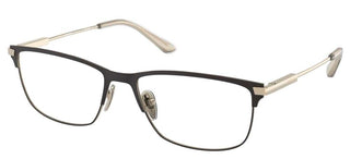 Prada PR 55ZV men Black Geometric Eyeglasses