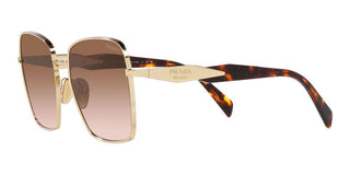 Prada PR 64ZS women Gold Squared Sunglasses