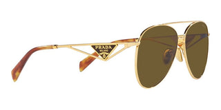 Prada PR 73ZS women Gold Pilot Sunglasses