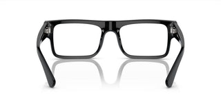 Prada PR A01V men Black Geometric Eyeglasses