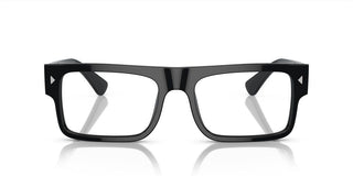 Prada PR A01V men Black Geometric Eyeglasses