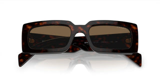 Prada PR A07S women Brown Geometric Sunglasses