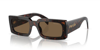 Prada PR A07S women Brown Geometric Sunglasses