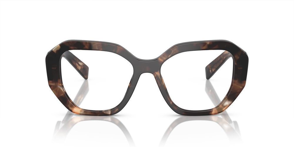 Prada PR A07V women Havana Geometric Eyeglasses Otticanet USA