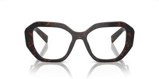 Prada PR A07V women Havana Geometric Eyeglasses