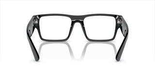 Prada PR A08V men Black Geometric Eyeglasses