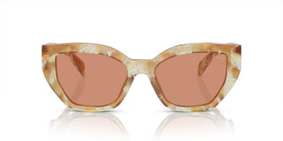 Prada PR A09S women Brown Butterfly Sunglasses