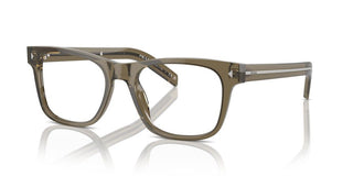 Prada PR A13V men Green Squared Eyeglasses