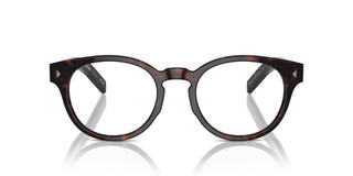 Prada PR A14V men Brown Round Eyeglasses