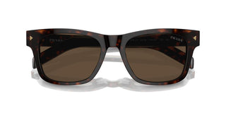 Prada Pr A17s Men Havana Squared Sunglasses