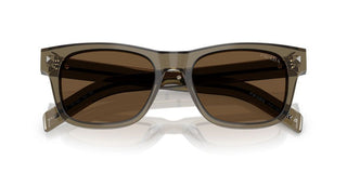 Prada Pr A17s Men Brown Squared Sunglasses