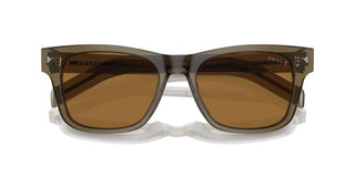 Prada Pr A17s Men Green Squared Sunglasses