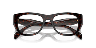 Prada Pr A18v Women Havana Geometric Eyeglasses