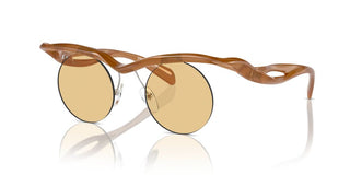 Prada Pr A24s Women Brown Round Sunglasses