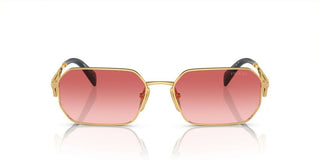 Prada PR A51S women Gold Geometric Sunglasses
