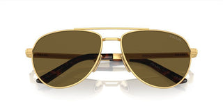 Prada PR A54S men Gold Geometric Sunglasses
