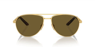 Prada PR A54S men Gold Geometric Sunglasses