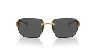 Prada PR A55S men Gold Geometric Sunglasses