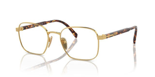 Prada Pr A55v Men Gold Round Eyeglasses