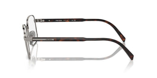 Prada Pr A55v Men Ruthenium Round Eyeglasses