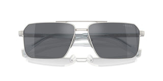 Prada Pr A57s Men Silver Squared Sunglasses