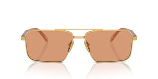 Prada PR A57S men Gold Squared Sunglasses