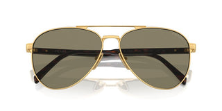 Prada Pr A58s Men Gold Pilot Sunglasses