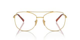 Prada Pr A58v Women Gold Pilot Eyeglasses