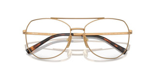 Prada Pr A58v Women Gold Pilot Eyeglasses