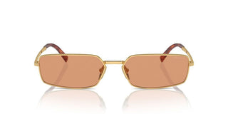 Prada Pr A60s Women Gold Squared Sunglasses