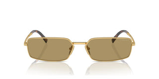 Prada PR A60S women Gold Squared Sunglasses