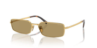 Prada Pr A60s Women Gold Squared Sunglasses