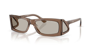 Prada Pr B03s Men Brown Rectangle Sunglasses