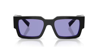 Prada PR B17S men Black Rectangle Sunglasses